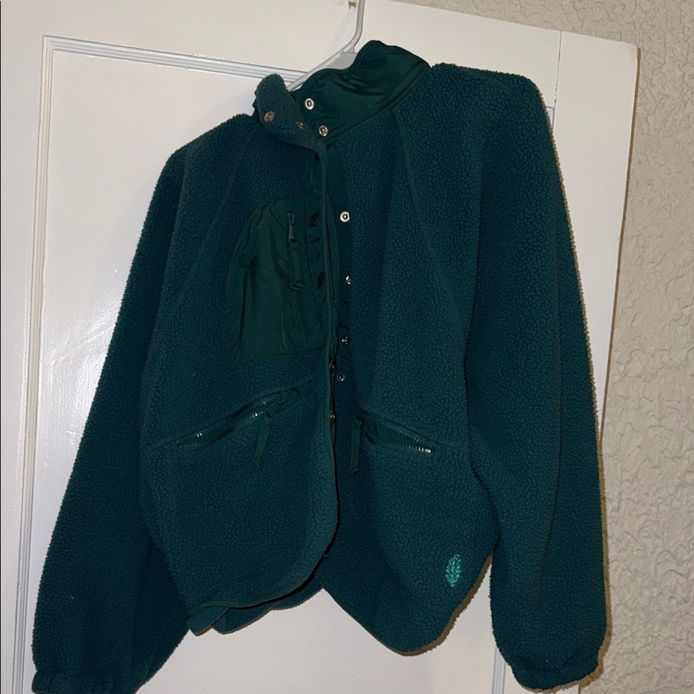 Free people green jacket size M